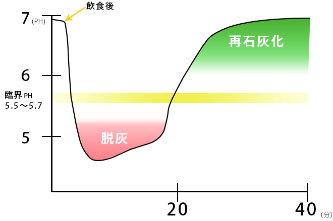 飲食後の口の中の変化